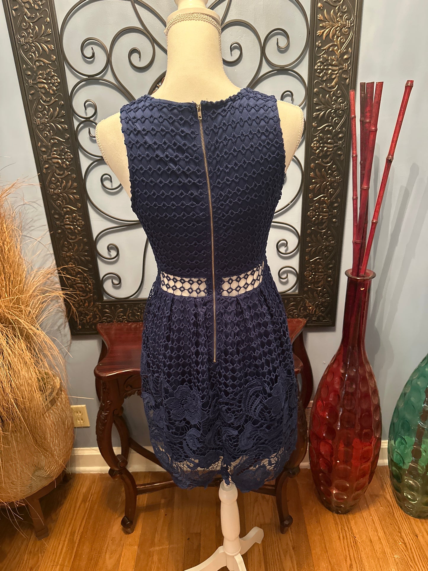 Blue eyelet Dress
