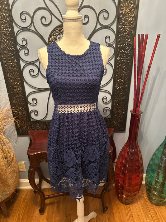 Blue eyelet Dress