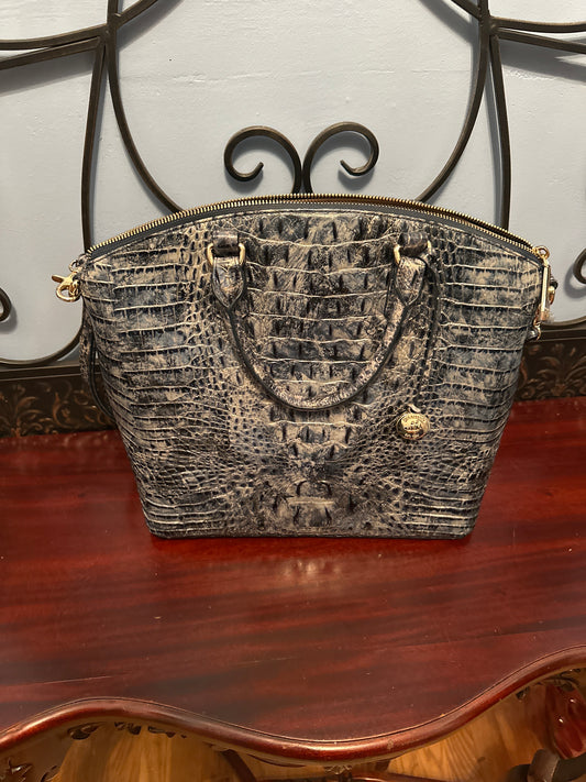 Brahmin blue marble purse