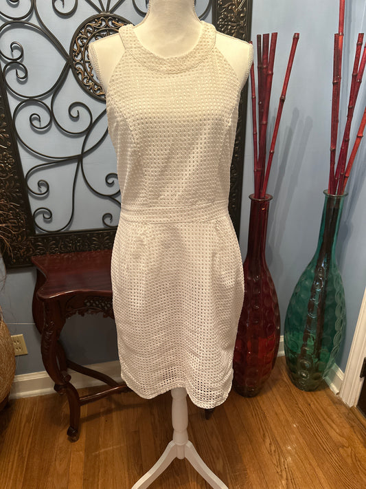 White eyelet dress