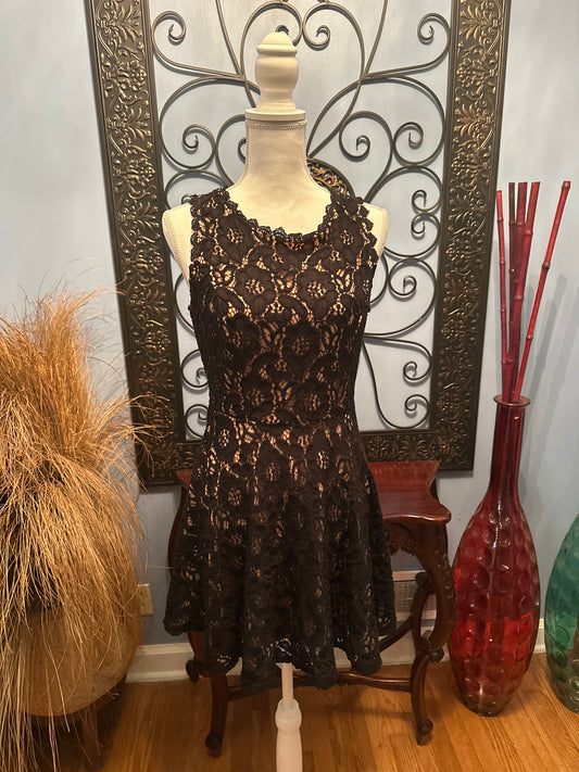 Black lace dress